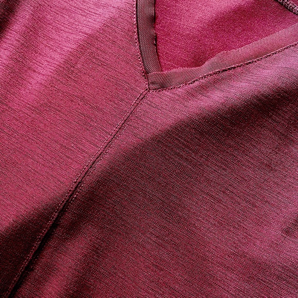 Zara Long-Sleeved Top in Burgundy - Picture 3 of 3